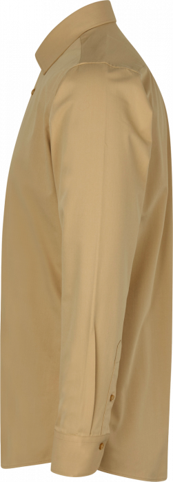 Seven Seas - Hybrid Skjorte Slim Fit - Sand