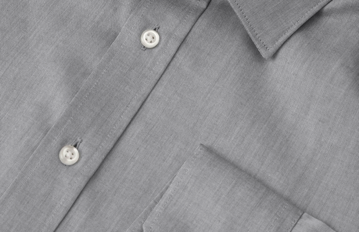 Seven Seas - Fine Twill Business Skjorte Slim - Silver Grey