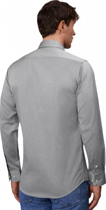 Seven Seas - Fine Twill Business Skjorte Slim - Silver Grey