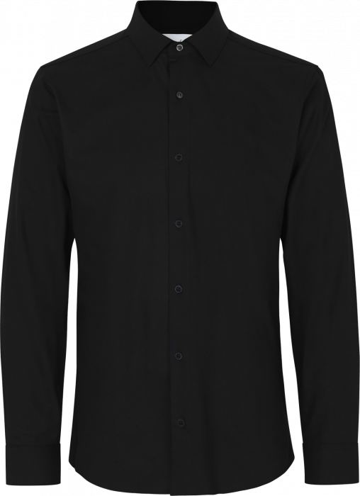 Seven Seas - Hybrid Skjorte Slim Fit - Sort