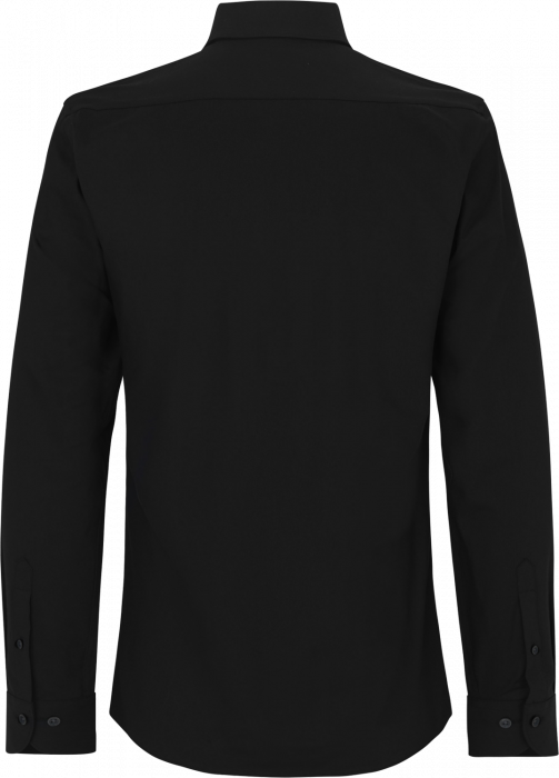 Seven Seas - Hybrid Skjorte Slim Fit - Sort