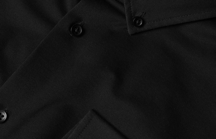 Seven Seas - The Jersey Stretch Skjorte Slim Fit - Sort