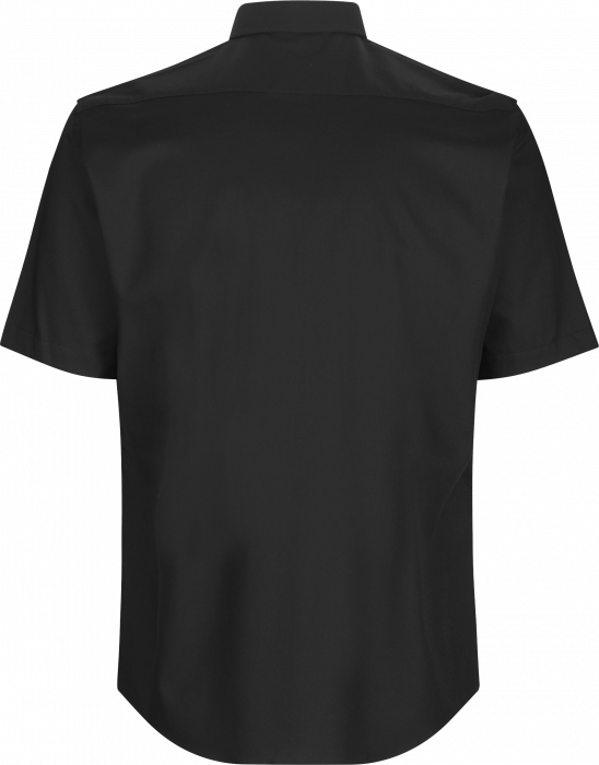 Seven Seas - Fine Twill Kort&aelig;rmet Skjorte Slim Fit - Sort