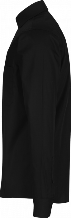Seven Seas - Poplin Skjorte Modern Fit - Sort