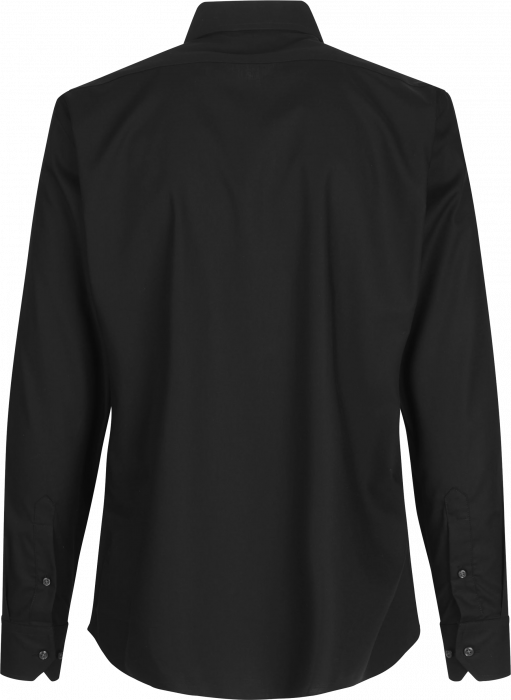 Seven Seas - Fine Twill Business Skjorte Modern - Sort