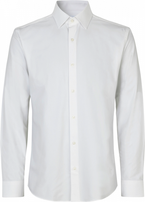 Seven Seas - Hybrid Skjorte Slim Fit - White