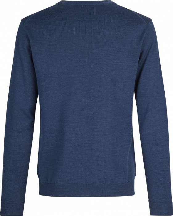 Seven Seas - The Knit O-Neck Striktr&oslash;je - Blue Melange