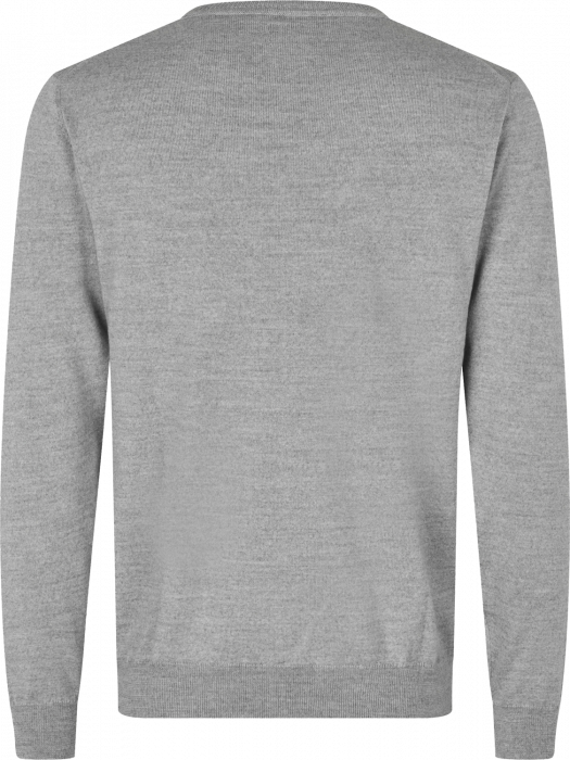 Seven Seas - The Knit V-Hals Striktr&oslash;je - Light Grey Melange