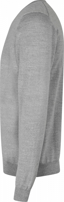 Seven Seas - The Knit V-Hals Striktr&oslash;je - Light Grey Melange