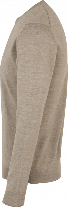 Seven Seas - The Knit O-Neck Striktr&oslash;je - Sand Melange
