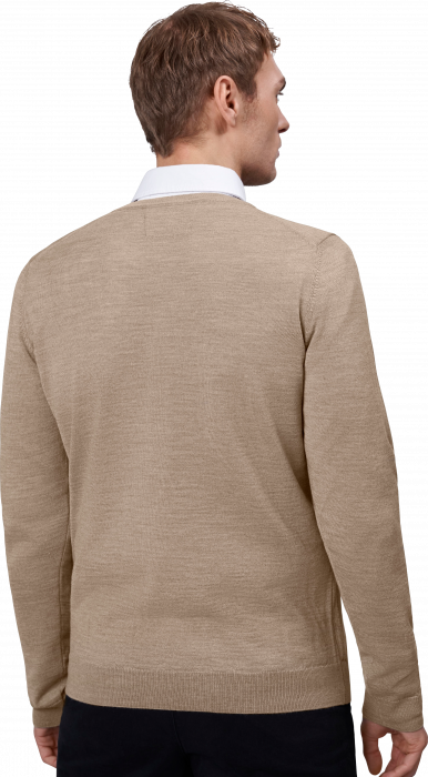 Seven Seas - The Knit O-Neck Striktr&oslash;je - Sand Melange