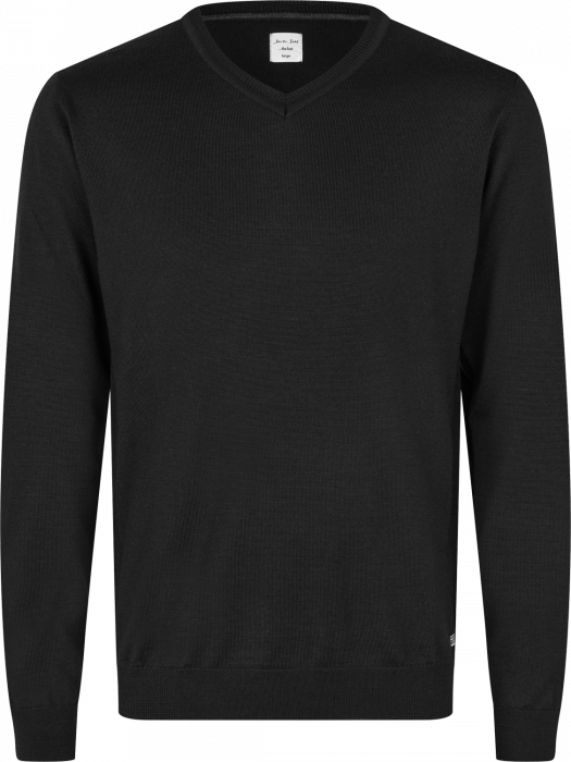Seven Seas - The Knit V-Hals Striktrøje - Sort