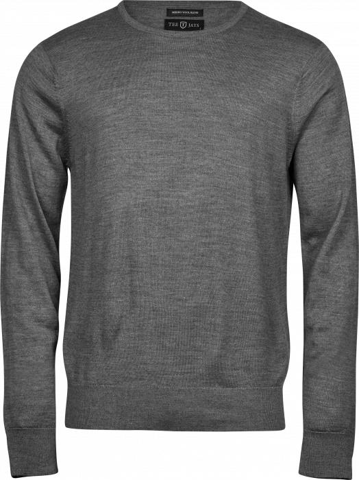 Tee Jays - Merino Uld Pullover - Grey melange - Grey melange