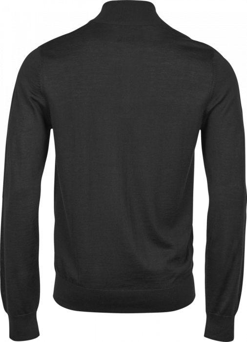 Tee Jays - Striktr&oslash;je Med Halv Lynl&aring;s - sort