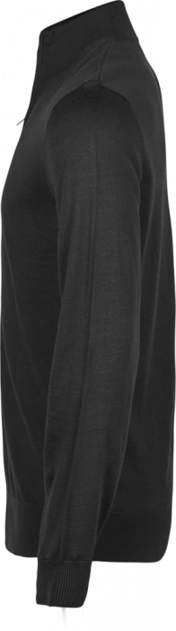 Tee Jays - Striktr&oslash;je Med Halv Lynl&aring;s - sort