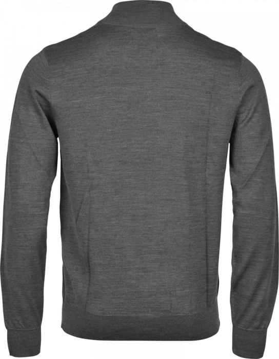 Tee Jays - Striktr&oslash;je Med Halv Lynl&aring;s - Grey melange