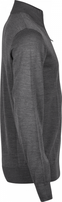 Tee Jays - Striktr&oslash;je Med Halv Lynl&aring;s - Grey melange