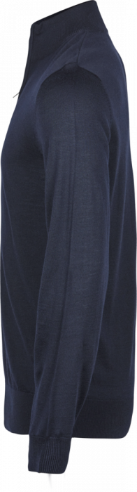 Tee Jays - Striktr&oslash;je Med Halv Lynl&aring;s - Navy