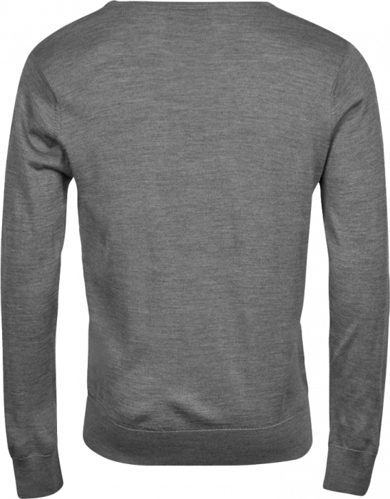 Tee Jays - Merino Uld V-Neck Pullover - Grey melange