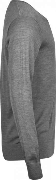 Tee Jays - Merino Uld V-Neck Pullover - Grey melange