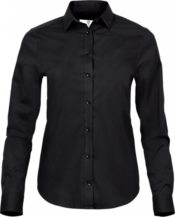 Tee Jays - Luxury Slim Fit Skjorte Dame - Sort - sort